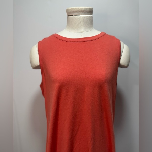 Natural Reflections Tank Sleeveless Dress Women's Size M Orange NWT - Picture 4 of 11